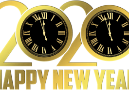 Happy New Year New Year Clock