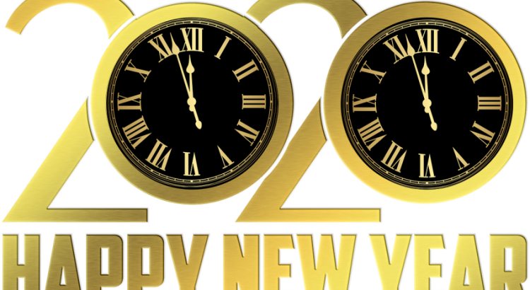 Happy New Year New Year Clock